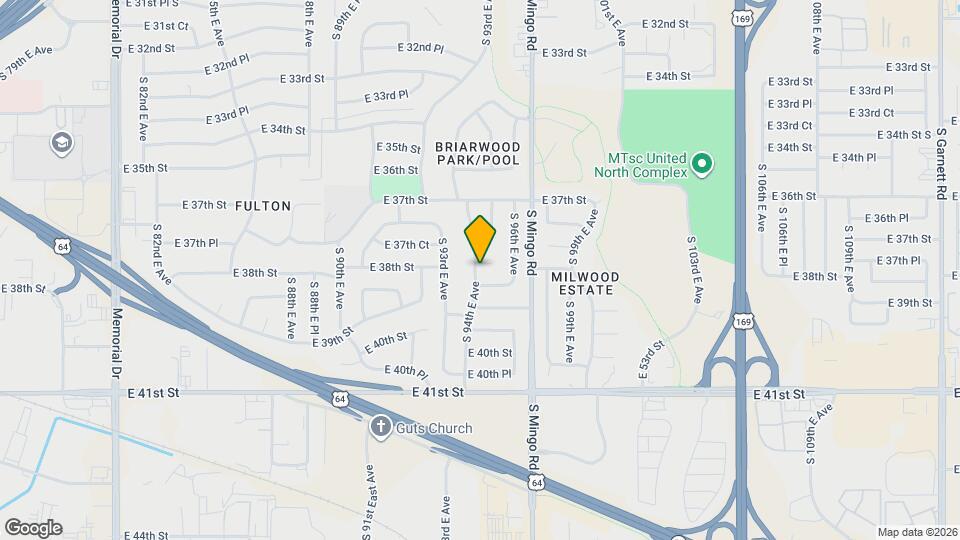 9406 E 38th St Mapa y Detalles de la Ubicación