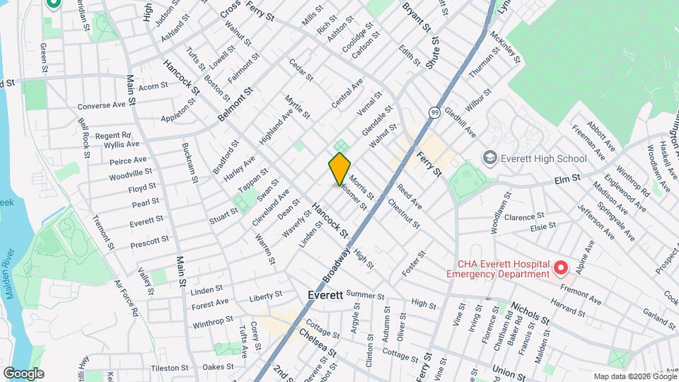 7 Gilmore St, Unit Apt. #3 Mapa y Detalles de la Ubicación