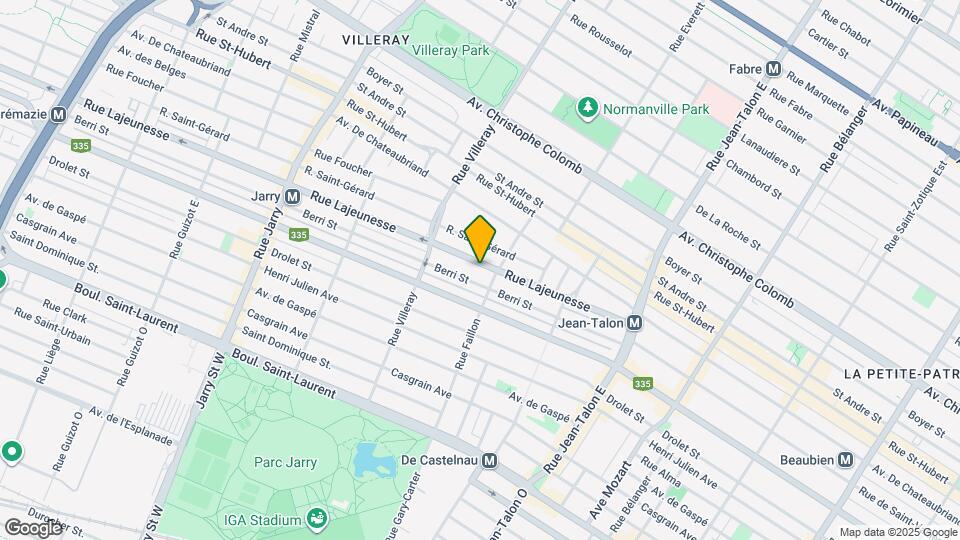 7530 Lajeunesse Rue Map and Location Details