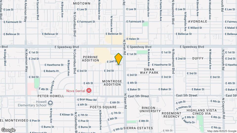 923 N Benton Ave Mapa y Detalles de la Ubicación