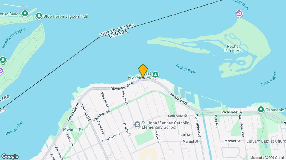 111 Riverside Dr E Map and Location Details