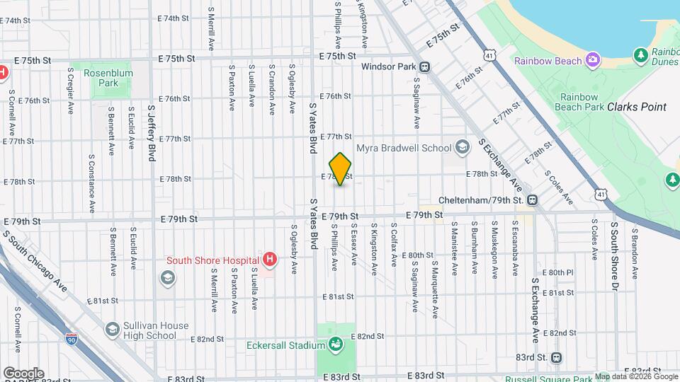 7821 S Phillips Ave Map and Location Details