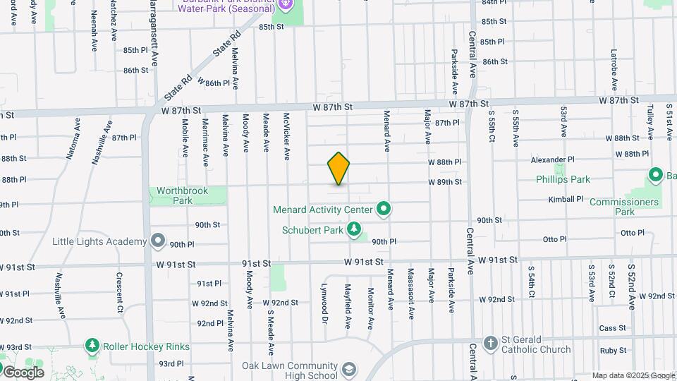 5907 W 89th St Map and Location Details