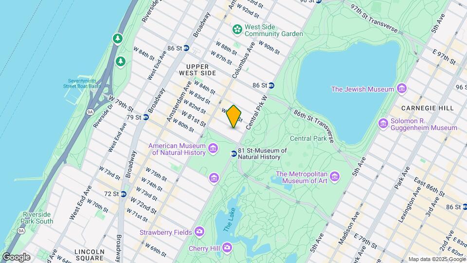 16 W 82nd St Map and Location Details