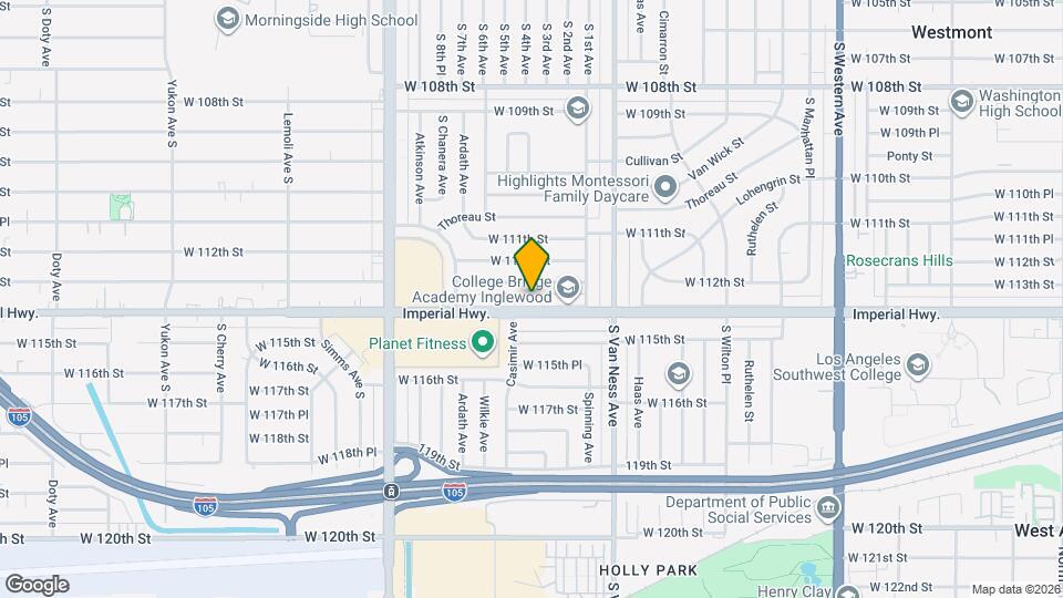 2433 W Imperial Hwy, Unit 1 Map and Location Details