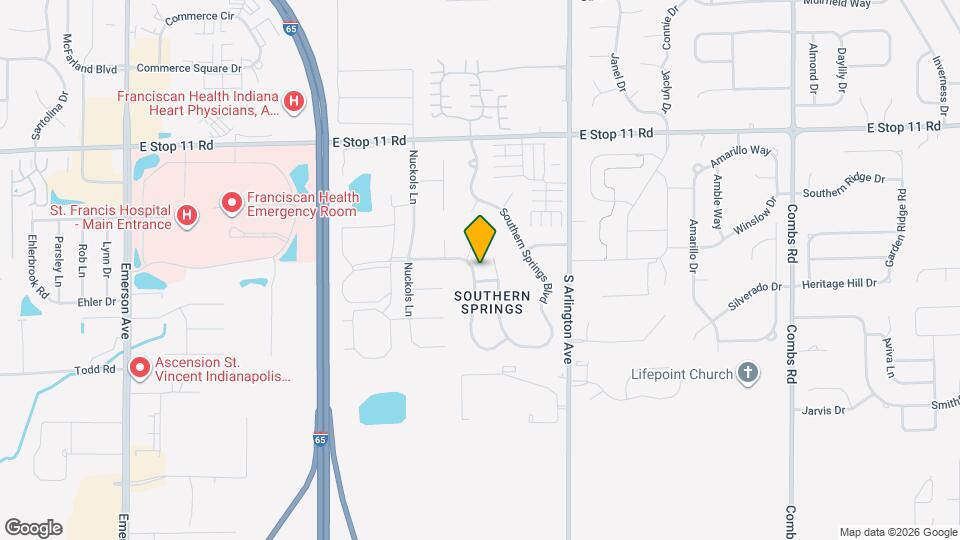 8303 Southern Springs Dr Map and Location Details