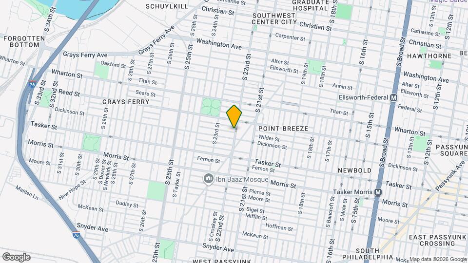 1424 S 22nd St Map and Location Details