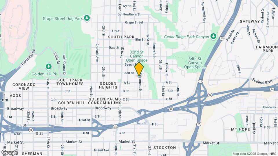 1324 Edgemont St Map and Location Details