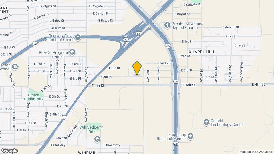 3612 E 3rd Pl Map and Location Details