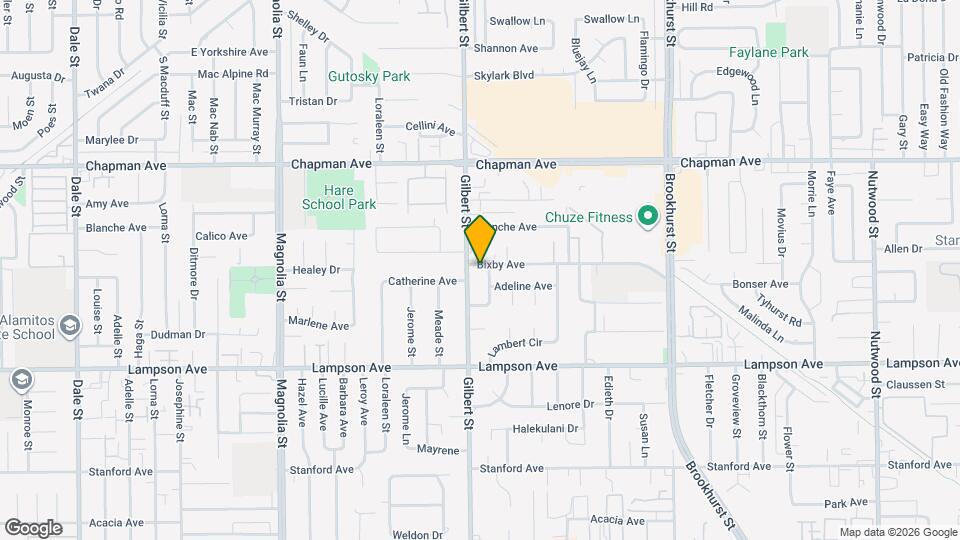 9532 Bixby Ave Mapa y Detalles de la Ubicación
