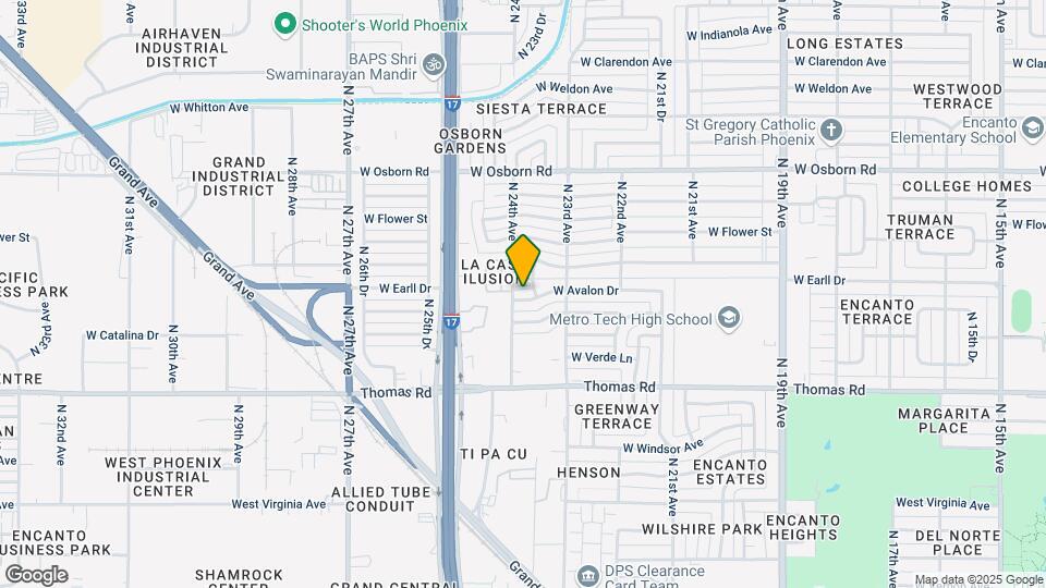 2338 W Avalon Dr Map and Location Details