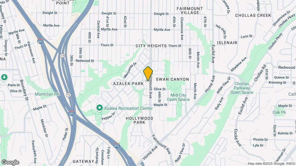 2838 Fairmount Ave Mapa y Detalles de la Ubicación