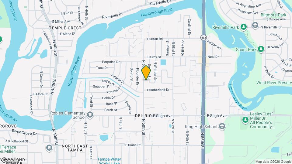 7113 N 50th St Map and Location Details