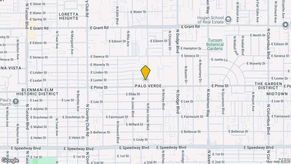 3459 E Pima St Map and Location Details