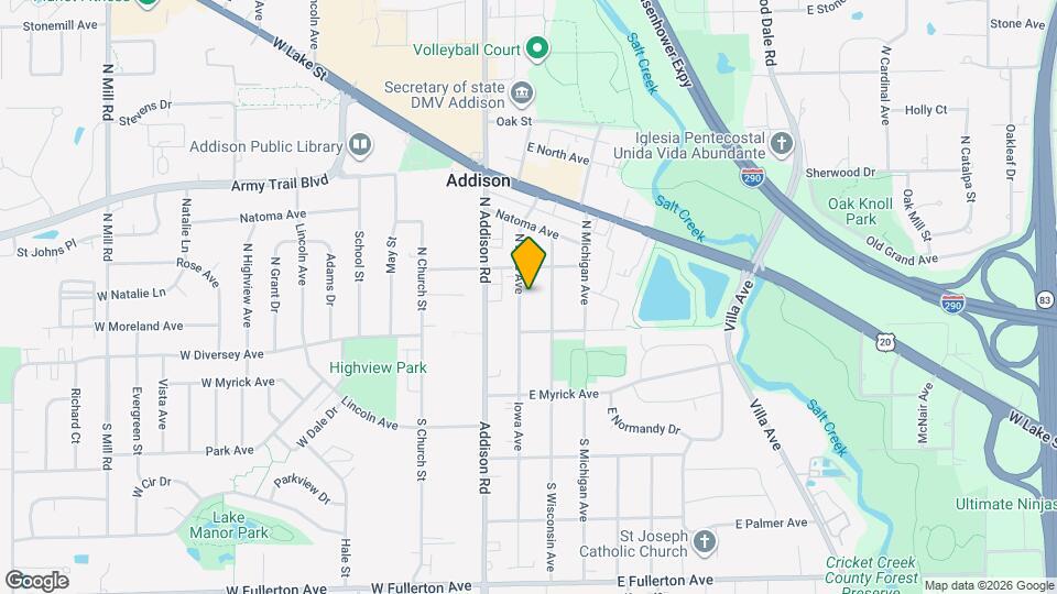 25 N Iowa Ave Map and Location Details