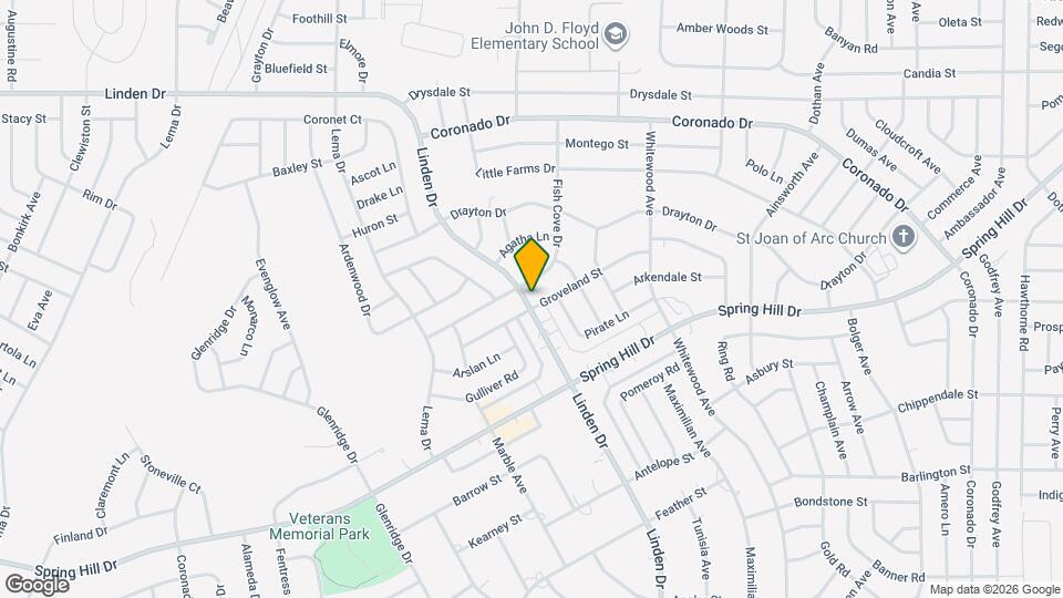 13561 Linden Dr Map and Location Details