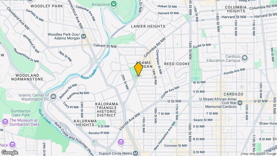 1863 Kalorama Rd NW Map and Location Details