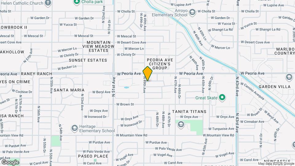 4855 W North Ln Map and Location Details