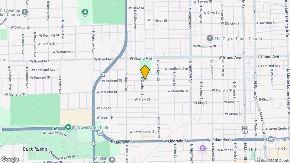 989 W Packard St Map and Location Details