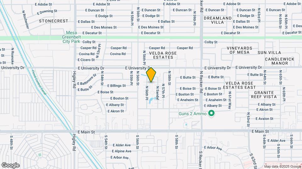 257 N 56th Pl Map and Location Details