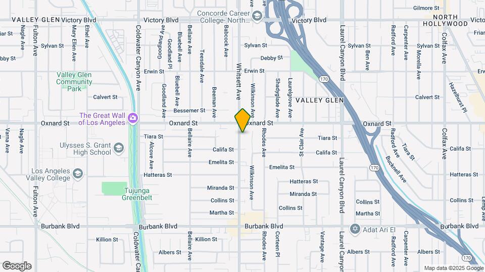 5934 Whitsett Ave Map and Location Details