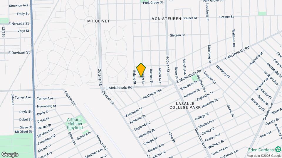 17151 Teppert St Map and Location Details