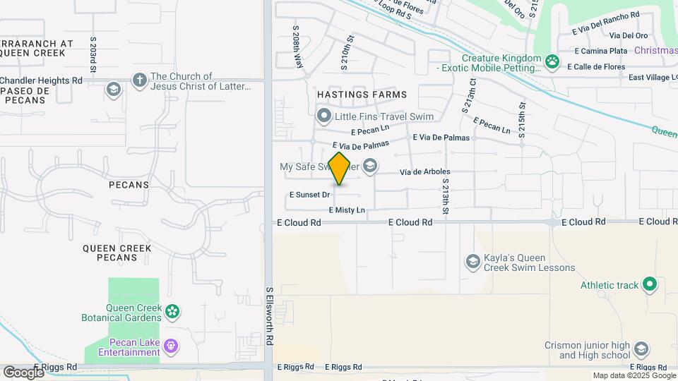 21004 E Sunset Dr Map and Location Details