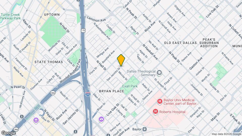1529 Villars St Map and Location Details