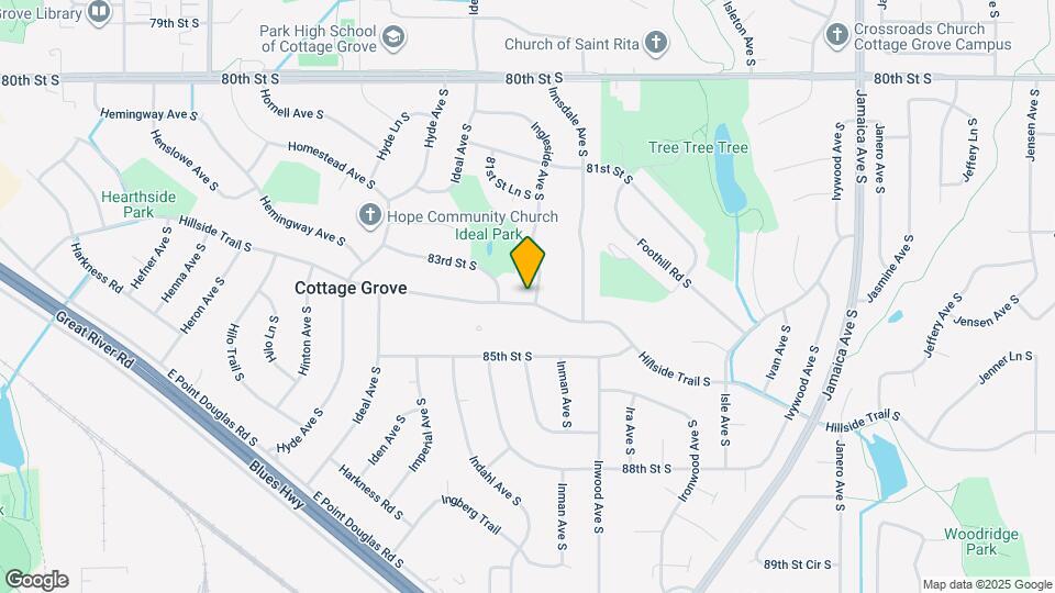 8370 Hillside Trail S Map and Location Details