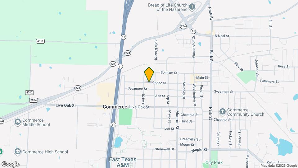 1707 Caddo St Map and Location Details