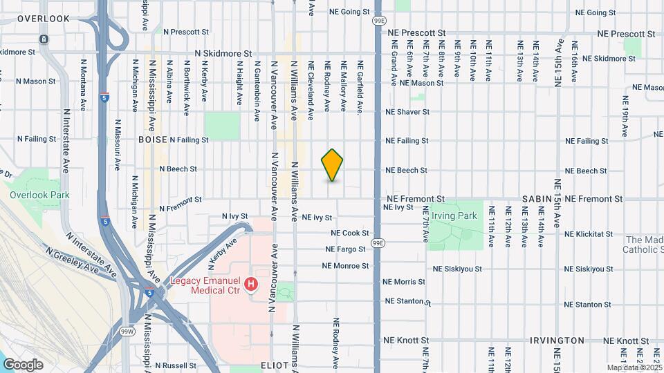 3536 NE Rodney Ave Mapa y Detalles de la Ubicación
