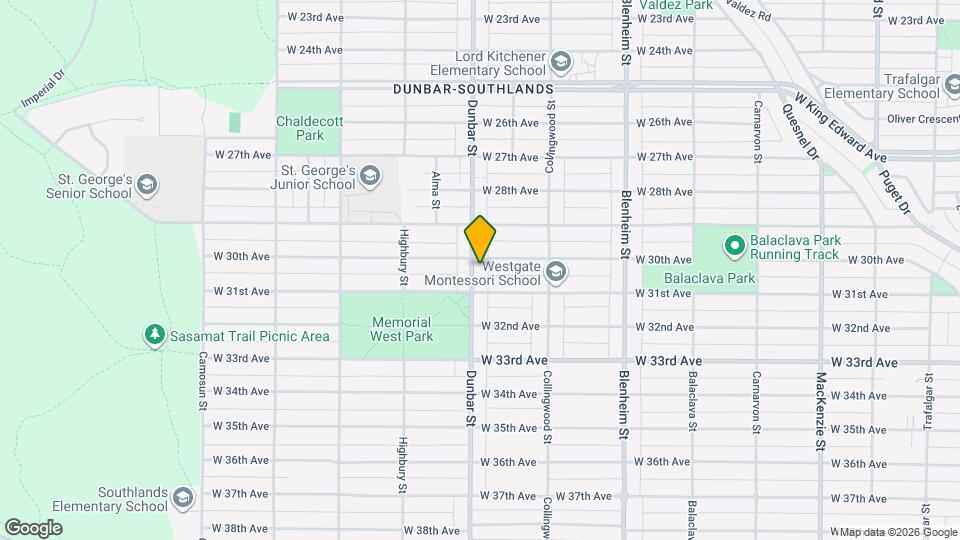 4626 Dunbar St Map and Location Details