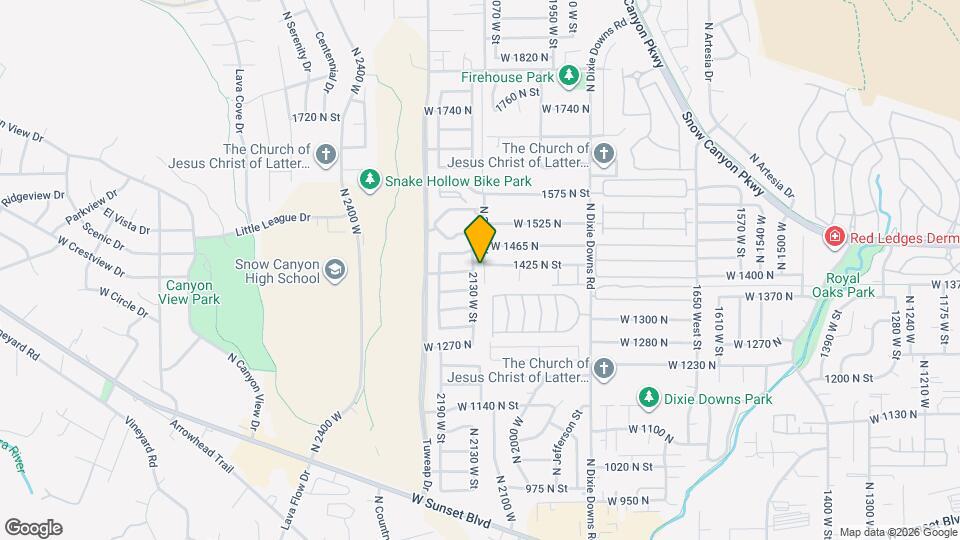 1422 N 2130 W Map and Location Details