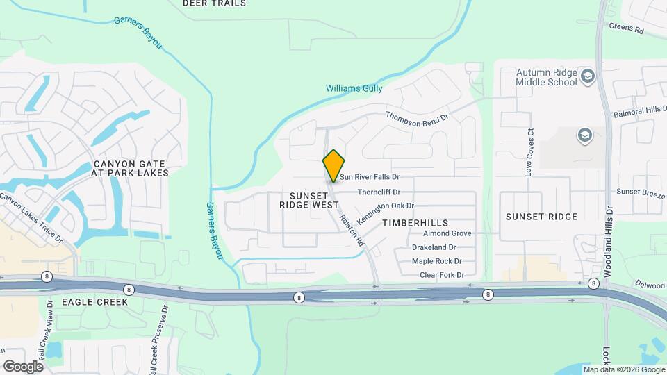 10603 Thorncliff Dr Map and Location Details