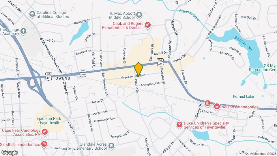2831 Breezewood Ave Map and Location Details