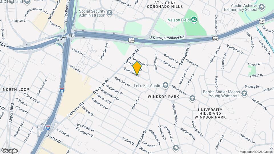 1413 Berkshire Dr Map and Location Details