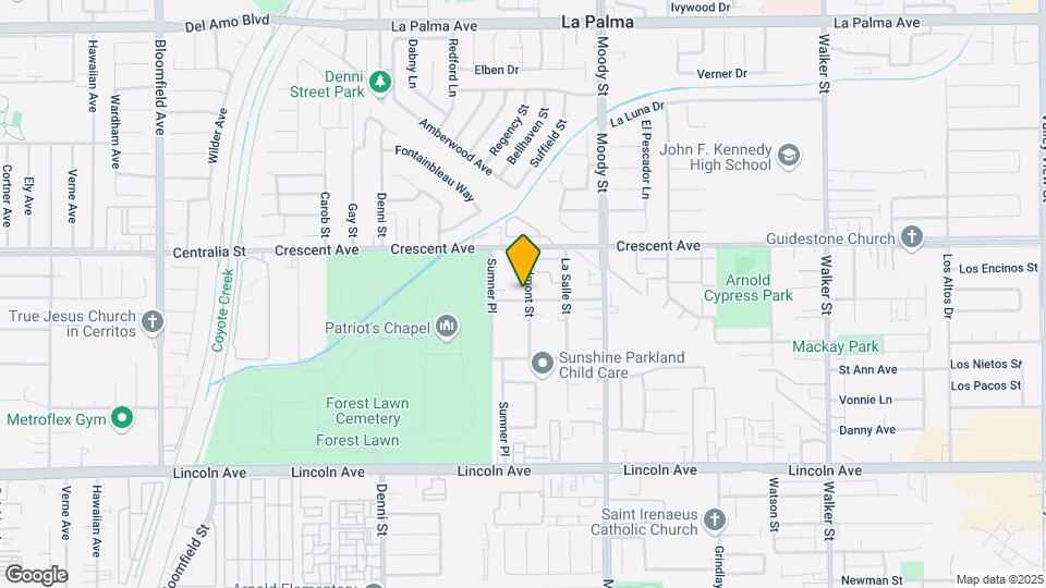 8601 Belmont St Map and Location Details