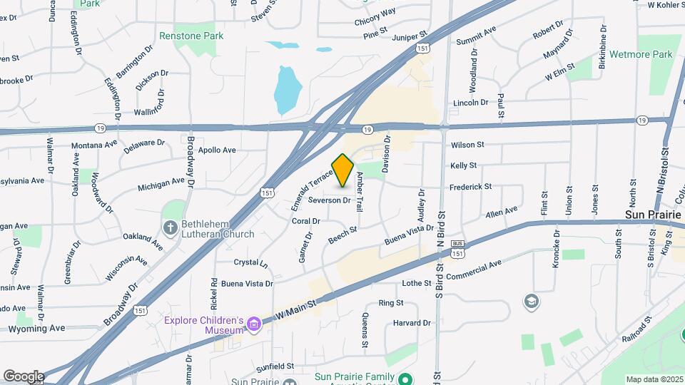 1112 Severson Dr Map and Location Details