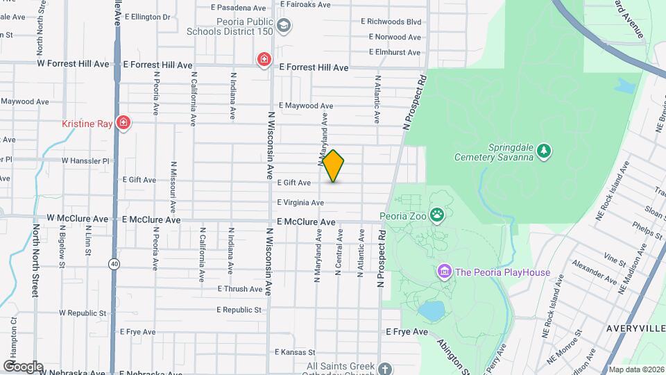 1016 E Gift Ave Map and Location Details