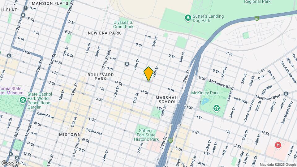 2526 G St Map and Location Details