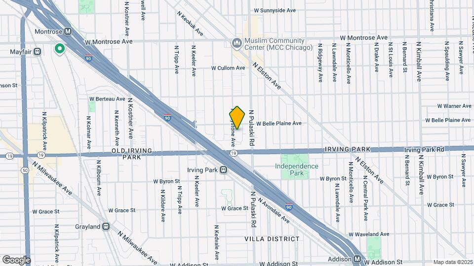 4041 N Keystone Ave Map and Location Details