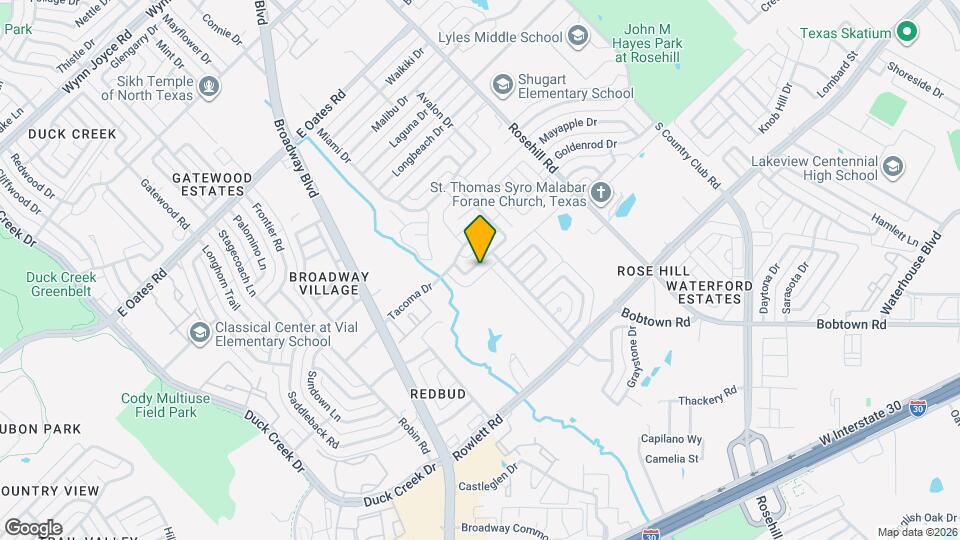 718 Maple Glen Dr Map and Location Details