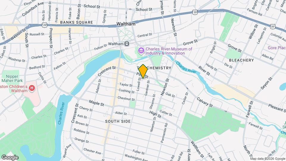 12 Lowell Pl Map and Location Details