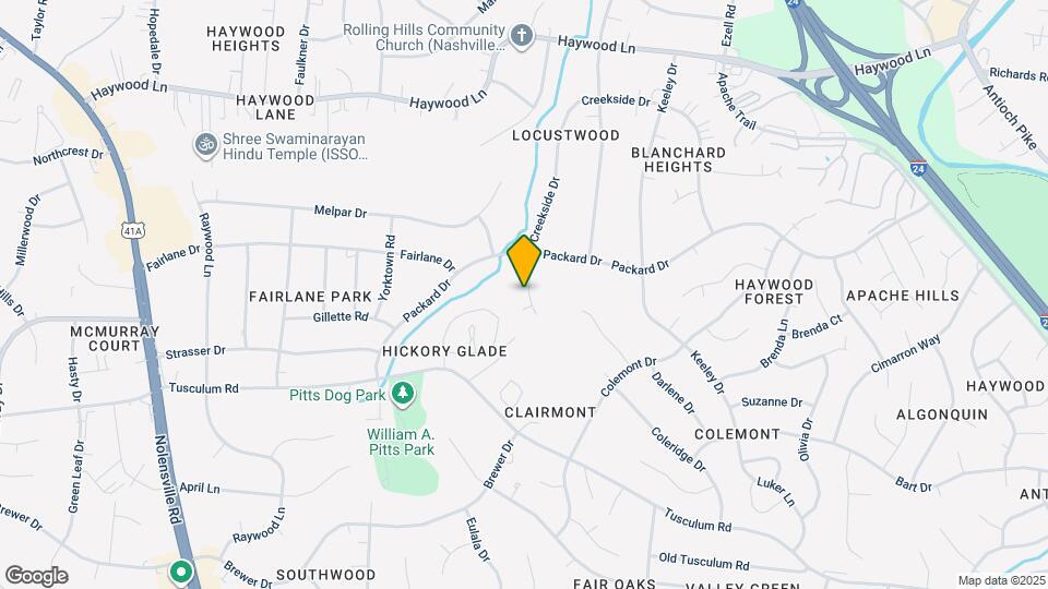 4021 Creekside Dr Map and Location Details