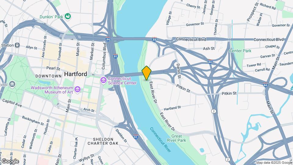235 E River Dr Map and Location Details