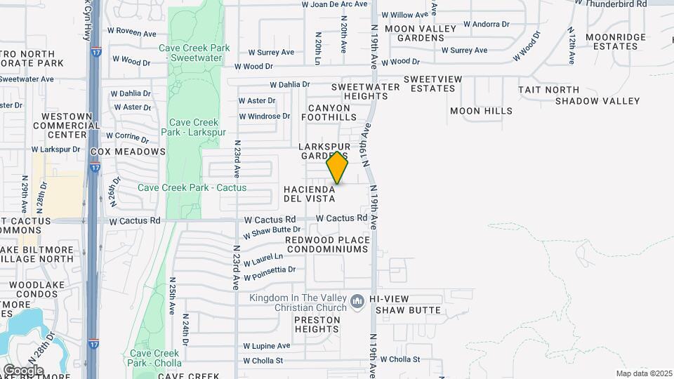 2026 W Cactus Rd Mapa y Detalles de la Ubicación