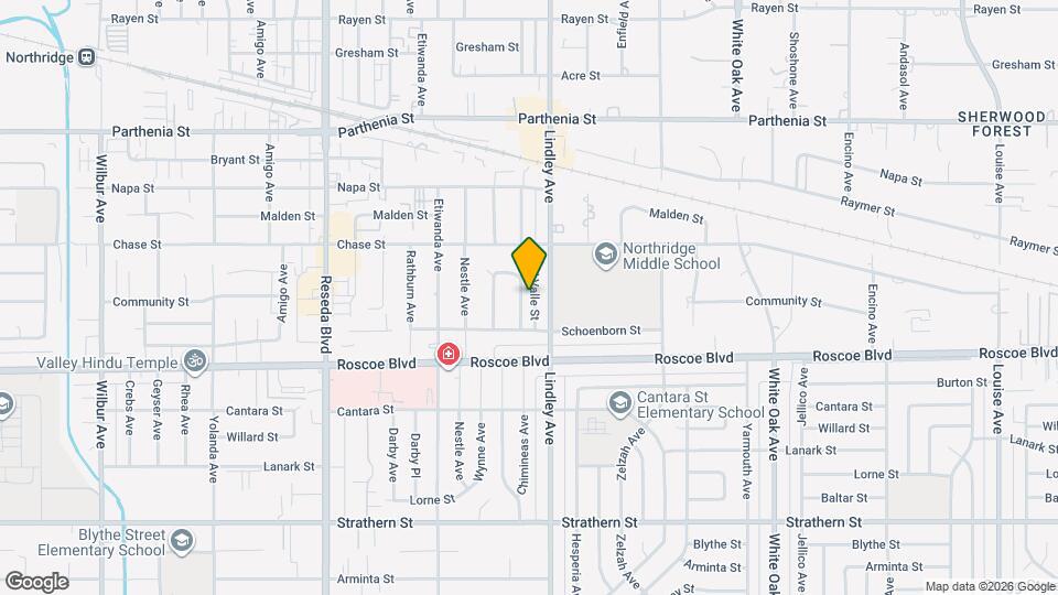 8400 Chimineas Ave Mapa y Detalles de la Ubicación