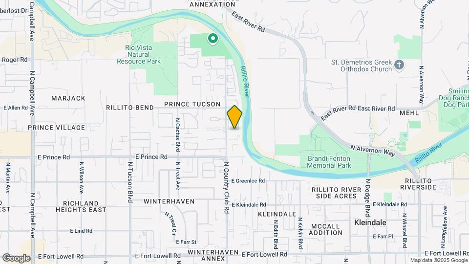 3690 N Country Club Rd Map and Location Details