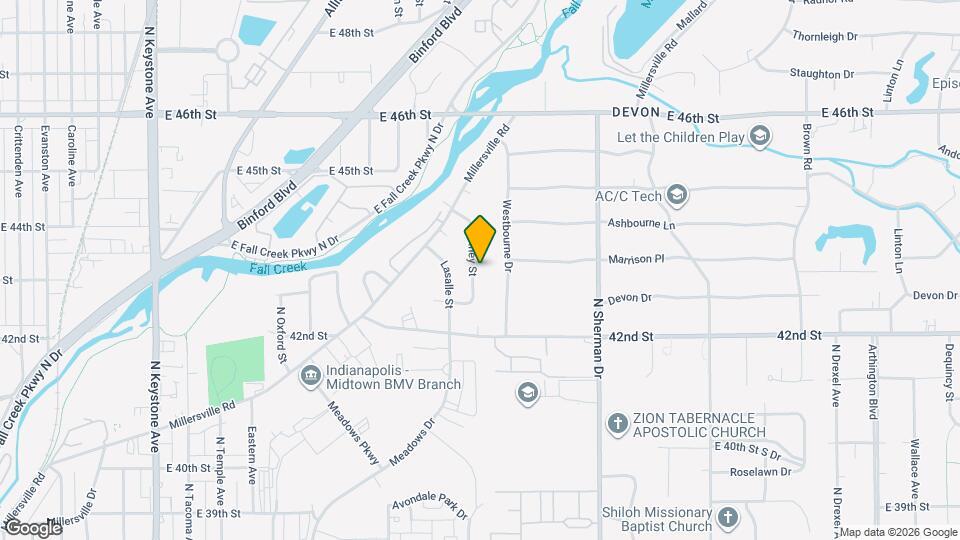 4337 N Olney St Map and Location Details