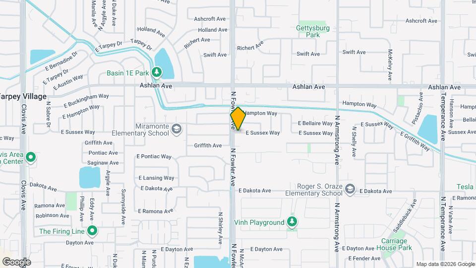 6010 E Sussex Way Map and Location Details